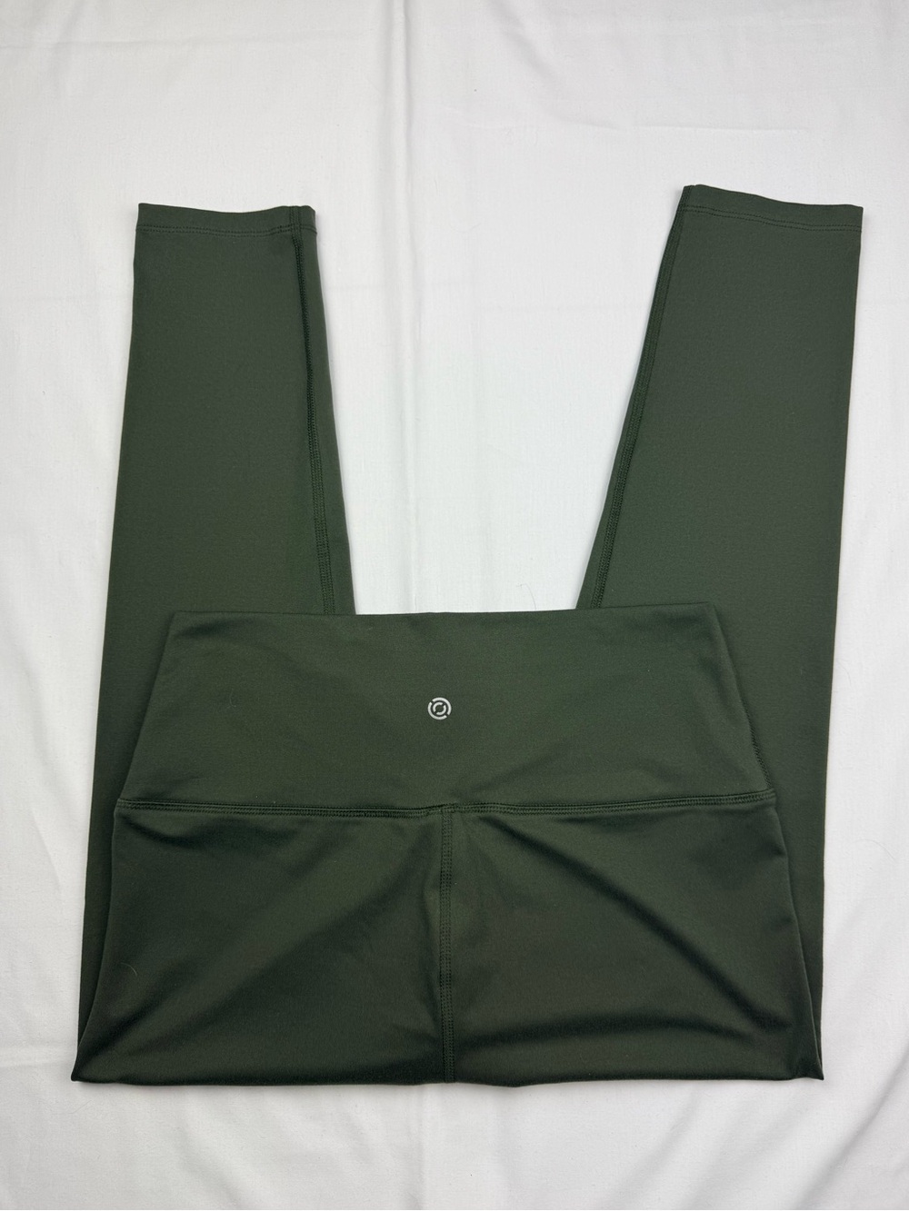 Core 10 High-Rise Olive Green Leggings with Reflective Logo